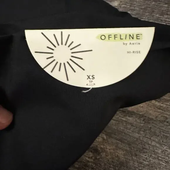 Offline by Aerie Black High Rise Biker Shorts BUNDLE XS - Picture 3 of 5